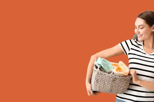 Laundry Orange Shutterstock 2164344669